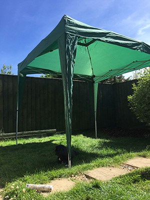Use a marquee to create shade in your garden